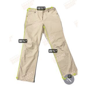 Faconnable  ivory chino pant size 10